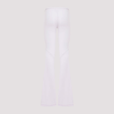 女士SS24椭圆裤子 - 粉紫色混合 - 凉感粘胶混合物
