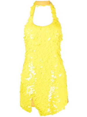 黄色在中长裙裙子连衣裙女款