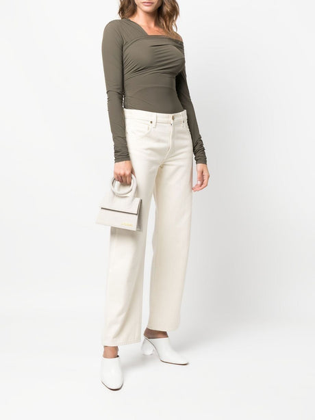 JACQUEMUS Mini Knot Tote in Light Greige