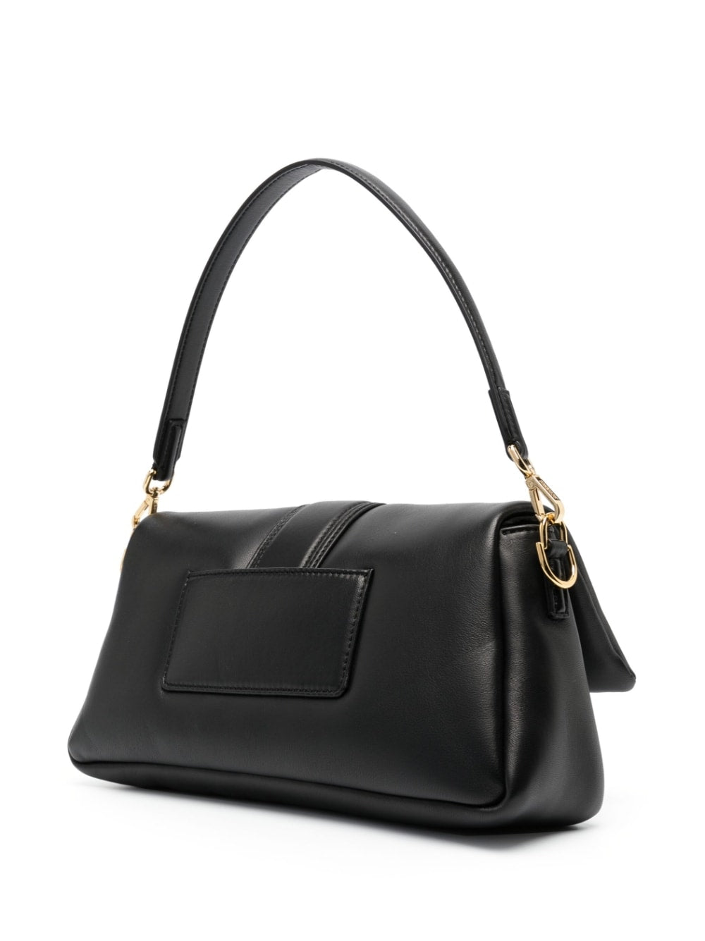 JACQUEMUS Padded Leather Handbag with Metal Logo and Detachable Shoulder Straps