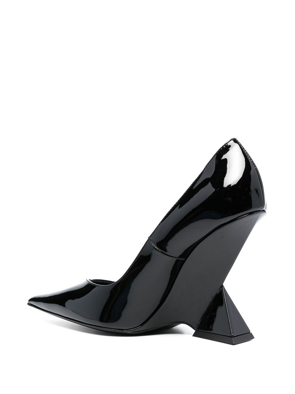 黑色專利皮革高跟鞋 - 105毫米高跟-為女人而設的秋冬'23系列