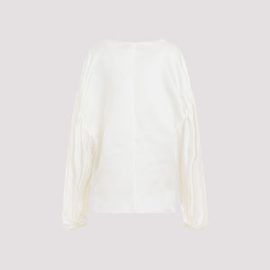 KHAITE Elegant White Silk Top for Women - SS24 Collection