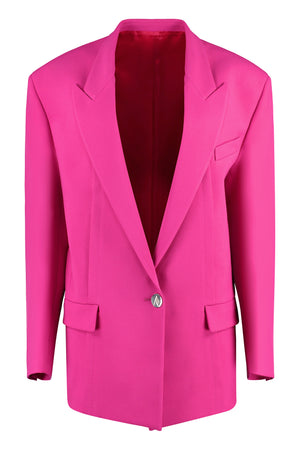 Fuchsia Single-Breasted Jacket for Women