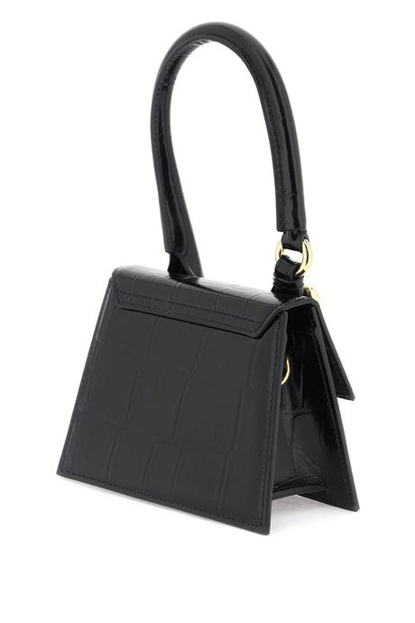 JACQUEMUS Stylish Women's Black Boucle Loop Handbag - Perfect for SS24