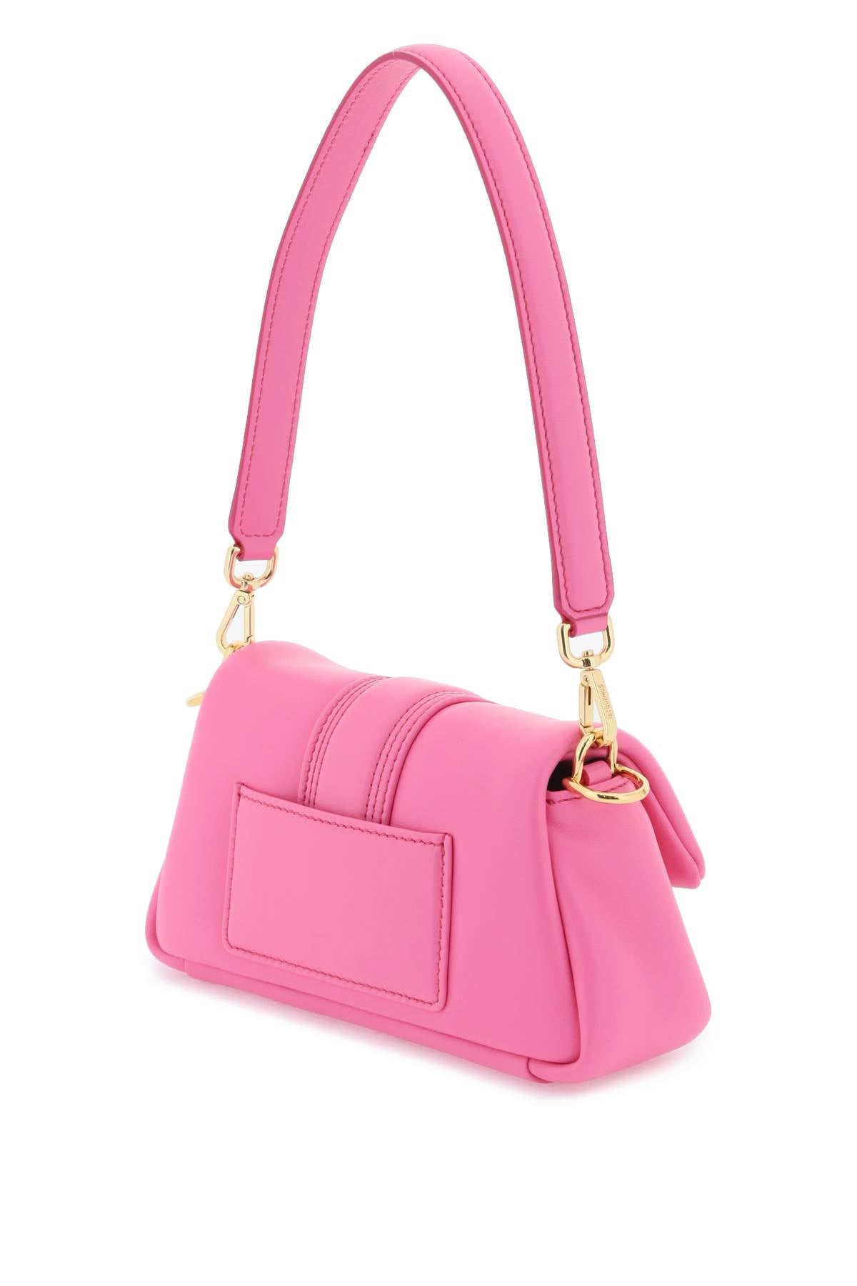 Neon Pink Lamb Leather Handbag for Women