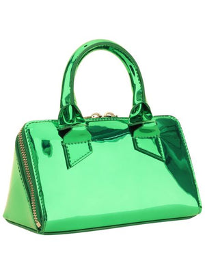 Túi xách vai màu xanh lá cây chi tiết logo đẹp cho phụ nữ FW23