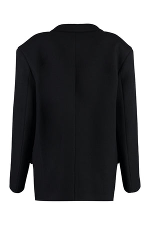THE ATTICO Black Wool Short Jacket for Women - FW23