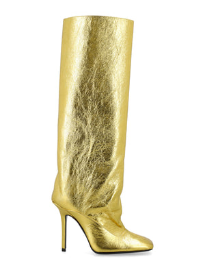 THE ATTICO Glam up your look with these stunning gold knee-high boots