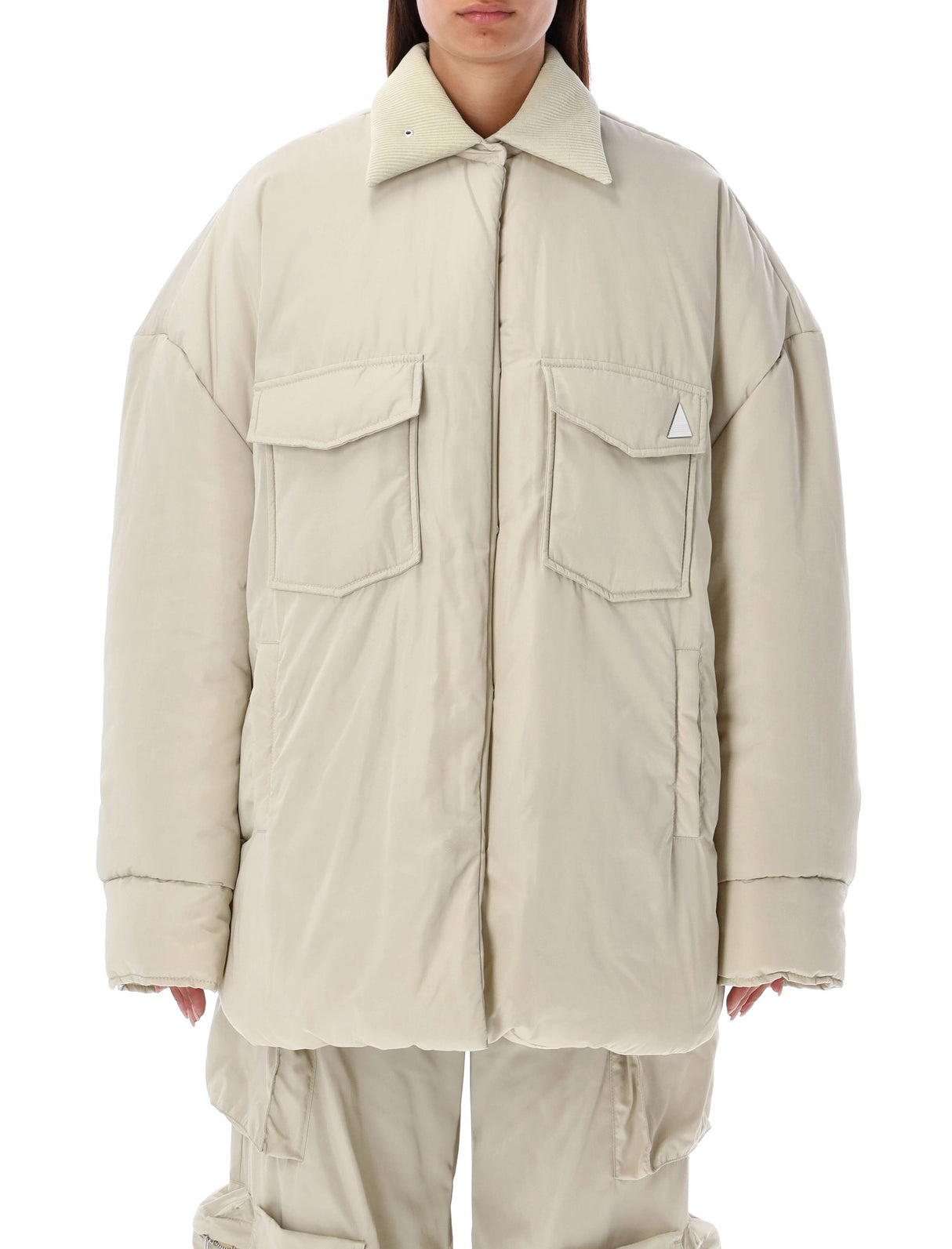 THE ATTICO The Oversized White Overjacket for Women - FW23 Collection
