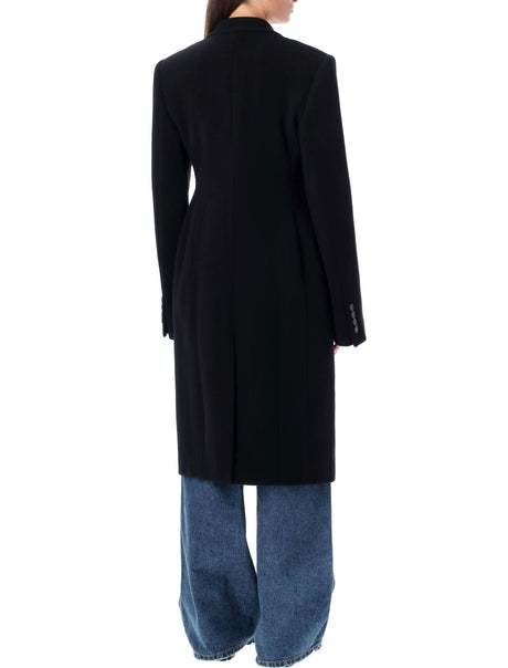 女性用ダブルブレストウールジャケット - エレガントで万能なアウターウェア