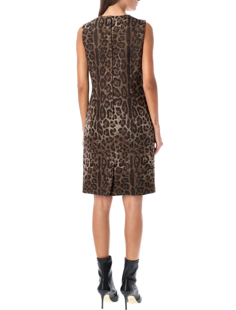 DOLCE & GABBANA Stylish A-Line Dress with Animal Print for Women