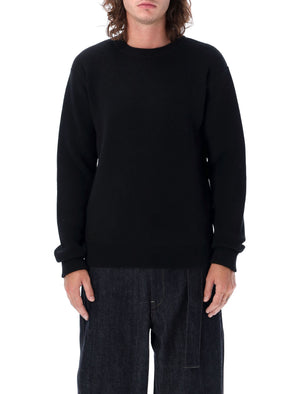 Men's Black Sweater with Side Zipper