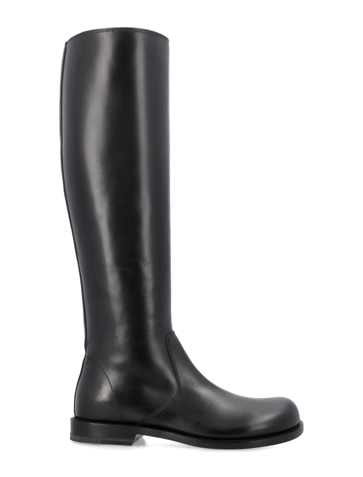 LOEWE Black High Shaft Leather Boots for Women