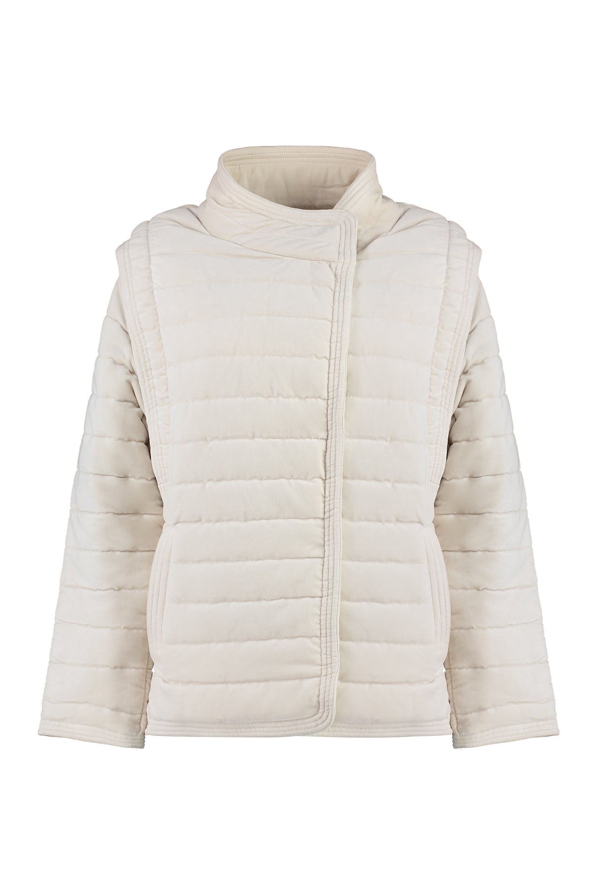 ISABEL MARANT ETOILE Ecru Padded Jacket with Removable Sleeves for Women