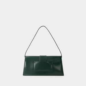JACQUEMUS Women's Mini Green Calfskin Cotton Shoulder Handbag SS24