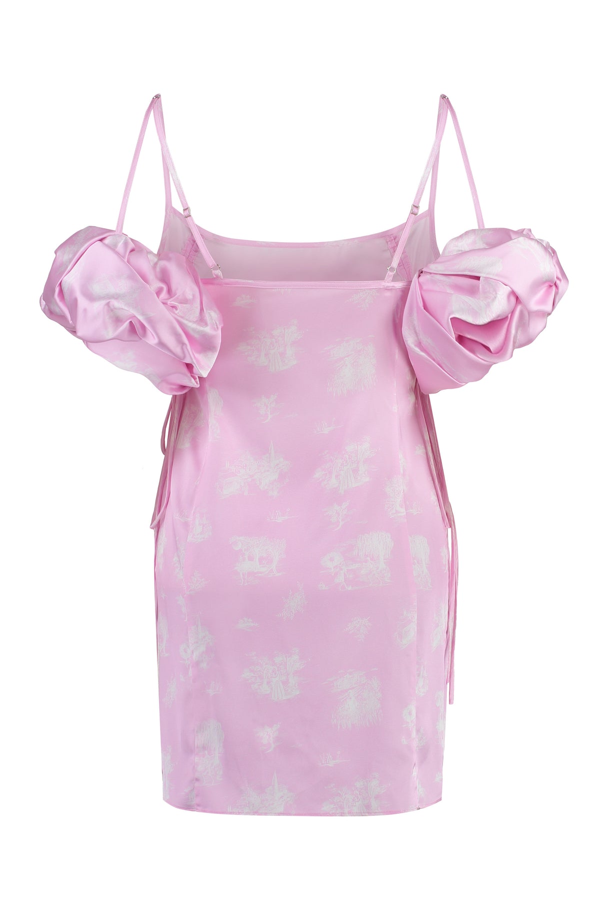 ピンクサテンのドレス - 2023秋冬コレクション