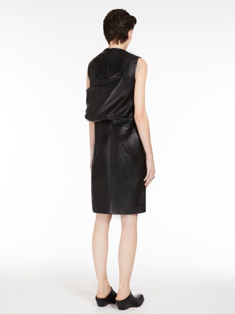 MAX MARA SPORTMAX Stunning Black Cactus Dress for Women - Spring/Summer 2024