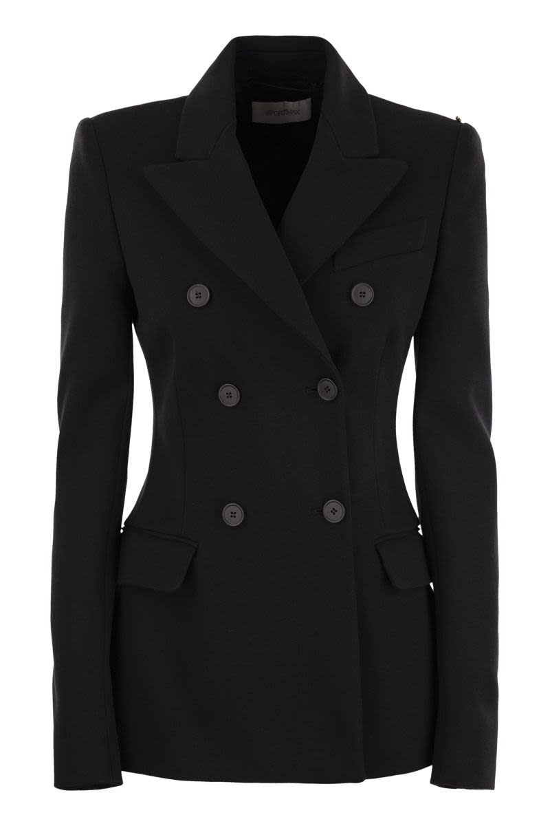 MAX MARA SPORTMAX Modern and Sophisticated - Women's Double-Breasted Jacket in Black