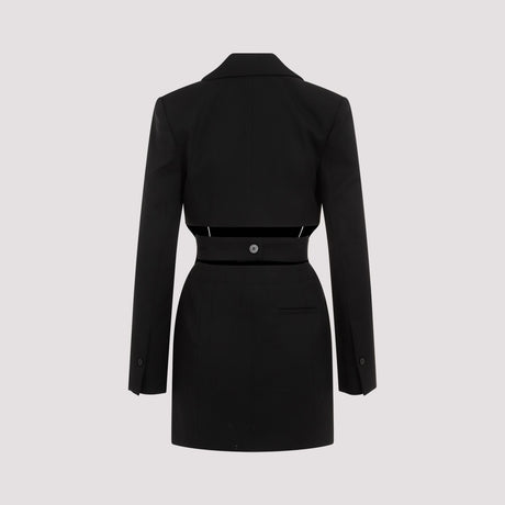 JACQUEMUS Black Wool Mini Dress for Women for SS24