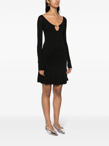 JACQUEMUS Black Scallop Mini Dress for Women
