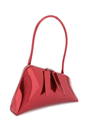 THE ATTICO Asymmetrical Red Mirror Shoulder Bag for Women