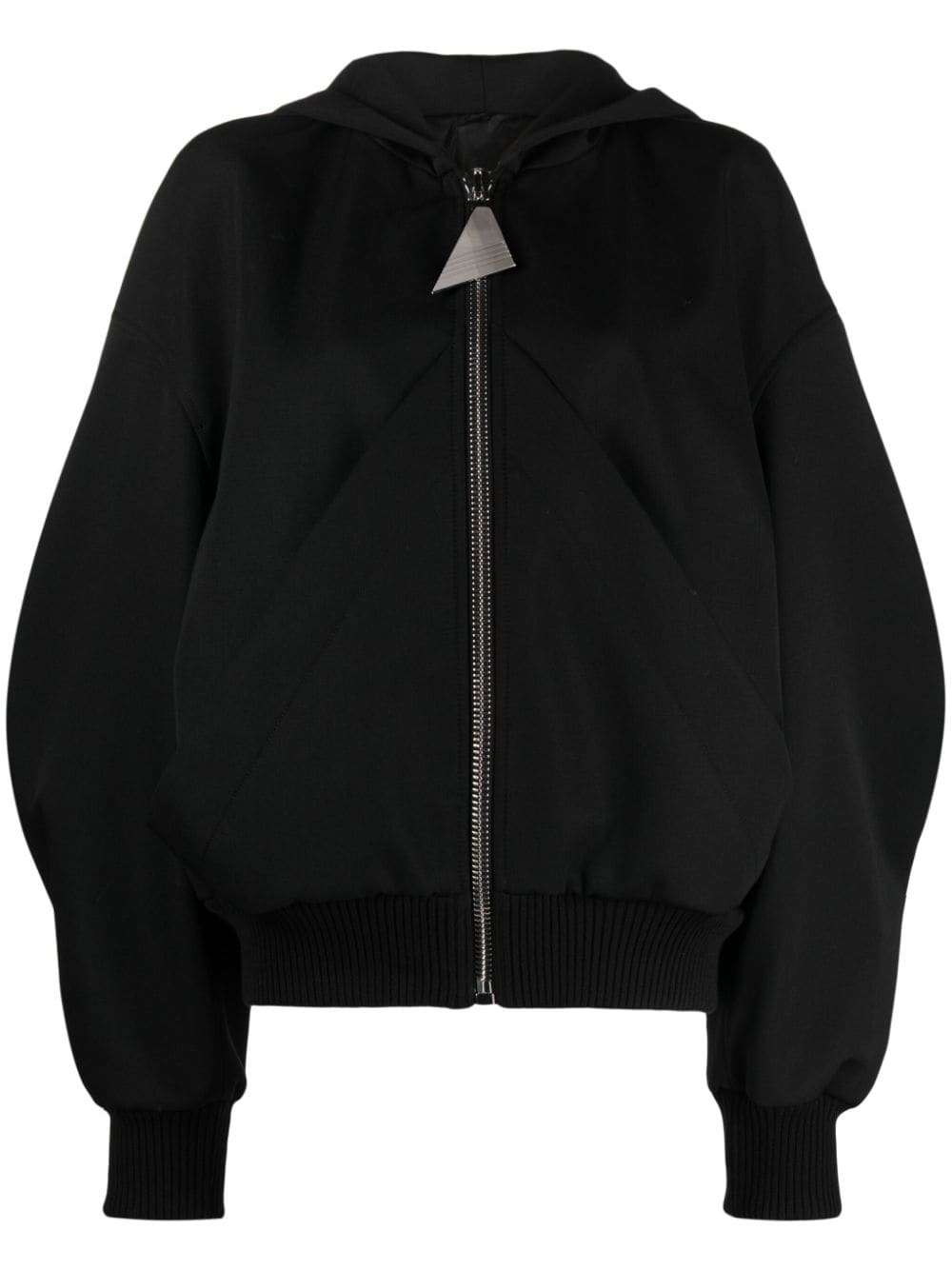 THE ATTICO Black Oversize Bomber Jacket for Women - SS24 Collection