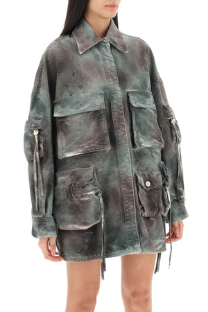 Chic Green Cotton Short Jacket - SS24 Collection