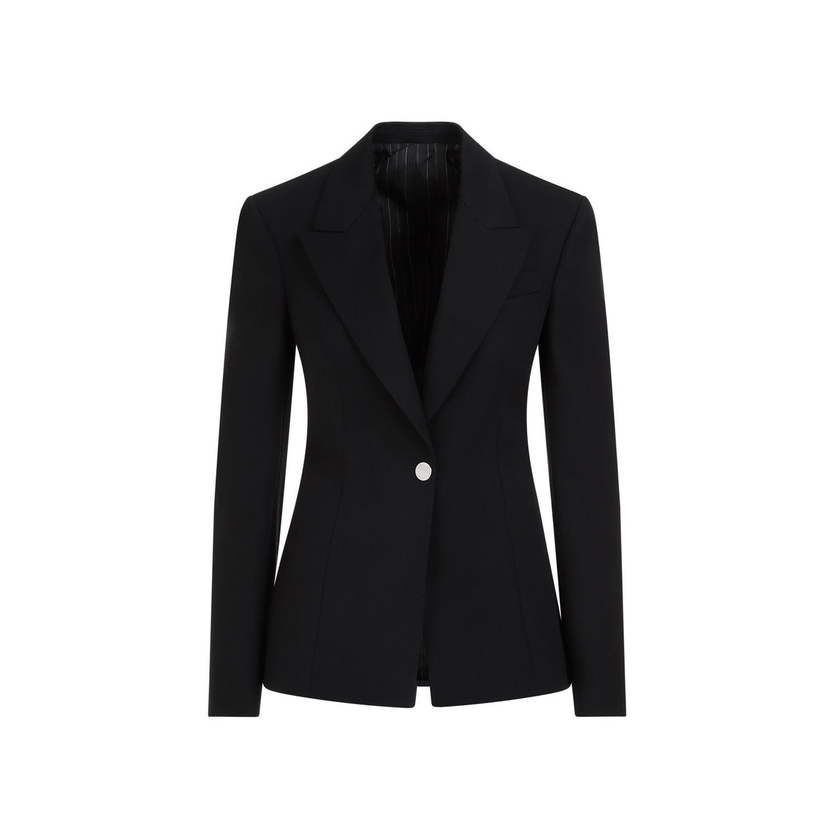 Áo Blazers đen vải lông cho phụ nữ - Bộ sưu tập SS24