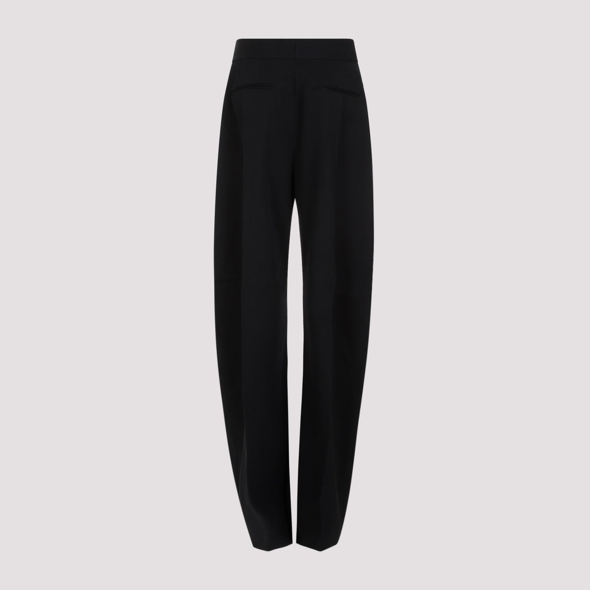 THE ATTICO Black Wool Long Pants for Women in SS24