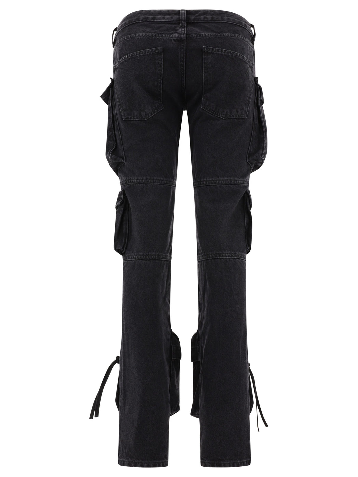 THE ATTICO Black Cargo Jeans for Women