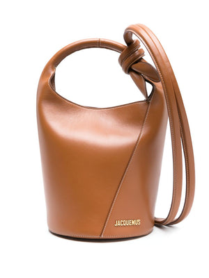 JACQUEMUS Brown Leather Handbag - Shoulder & Crossbody Bag for Women