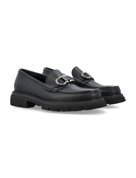 FERRAGAMO Elegant Cocoon Loafer with Iconic Detailing