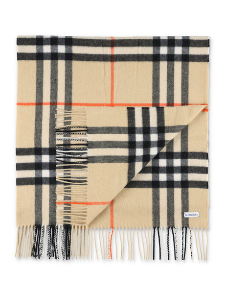 BURBERRY Luxury Giant Check Cashmere Scarf