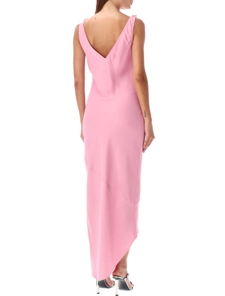 JW ANDERSON Elegant Asymmetric V-Neck Slip Dress