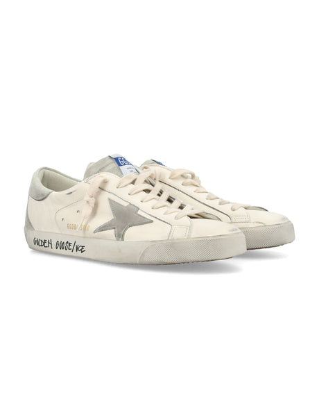 GOLDEN GOOSE Super-Star Vintage Sneakers in White Ice Grey