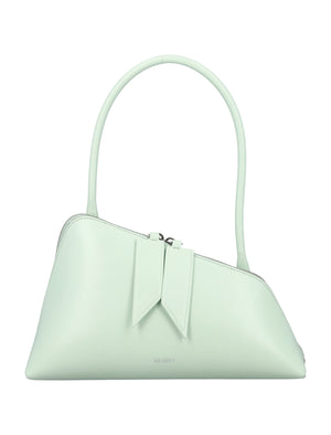 Sunrise Shoulder Handbag - Asymmetrical Zip and Inner Card for Women