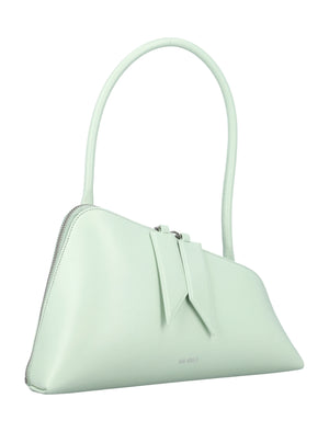 Sunrise Shoulder Handbag - Asymmetrical Zip and Inner Card for Women
