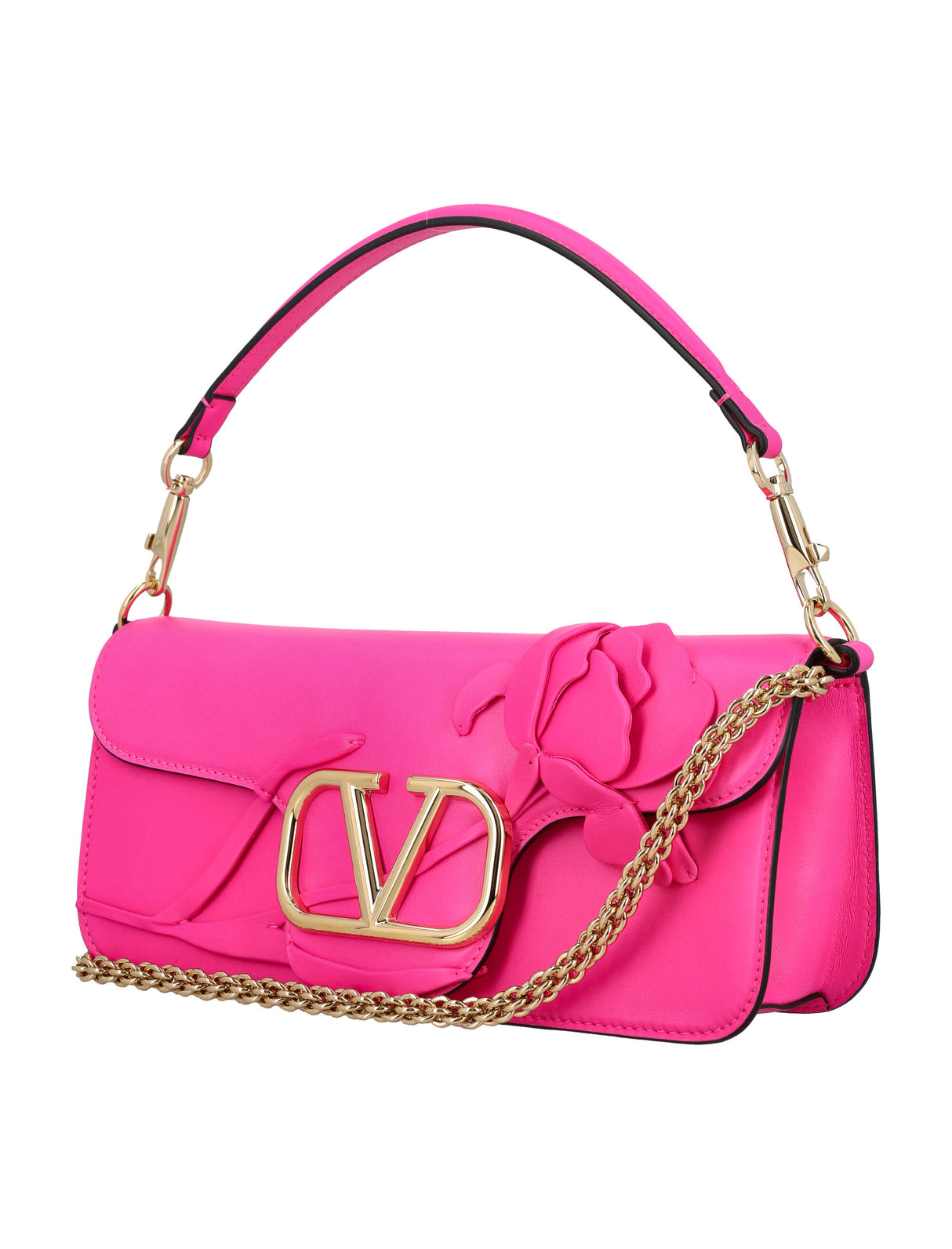 Feminine Leather Shoulder Bag with VLOGO Detail by Valentino Garavani