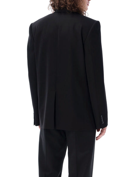 BALENCIAGA Tailored Black Blazer for Men - Classic Style for SS24