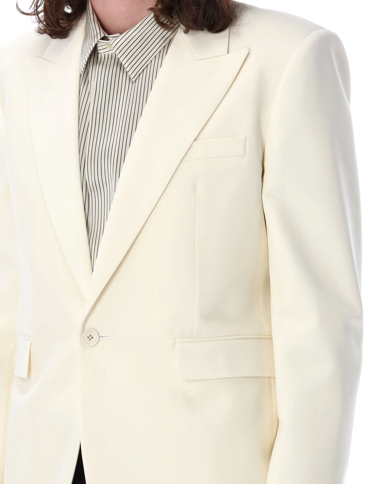 SAINT LAURENT Elegant Men's Formal Blazer in Tan for SS24