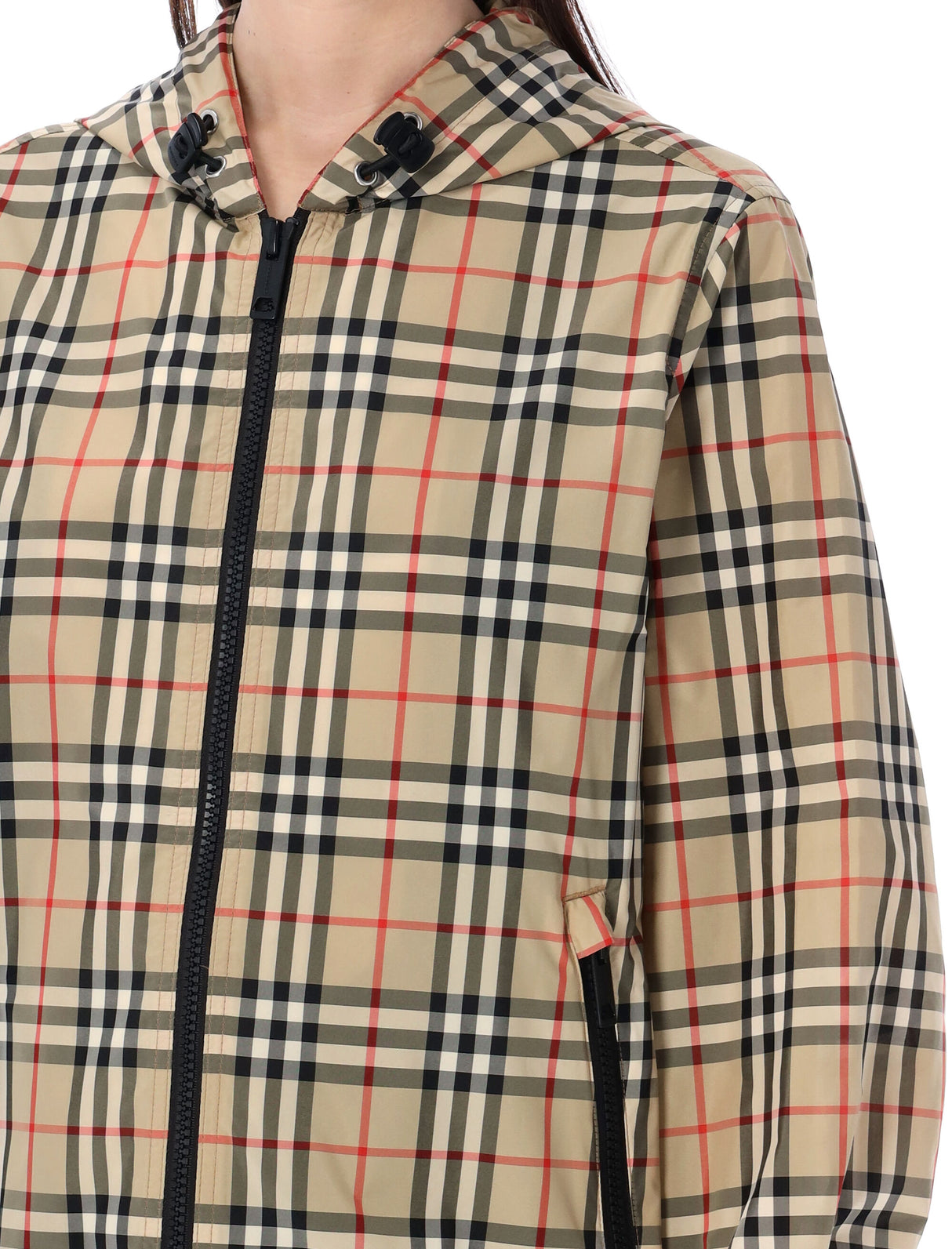 Everton Vintage Check Jacket - Classic Print Zip-Up Outerwear for Women
