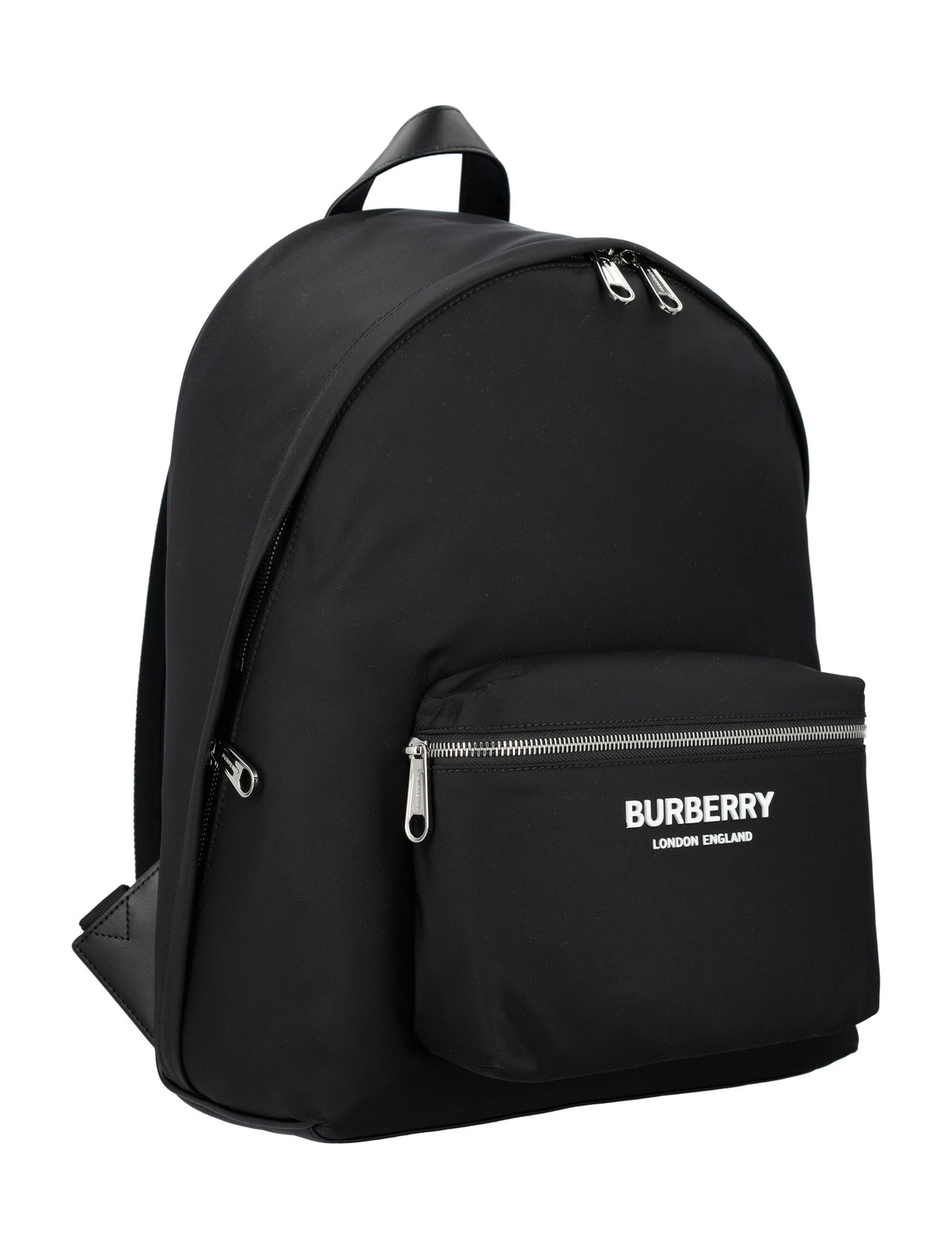BURBERRY Men's Quilted Nylon Backpack with Leather Trims by a Leading Luxury Fashion House