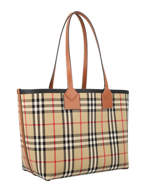 Briar Brown/Black Leather Tote Handbag for Women - SS24