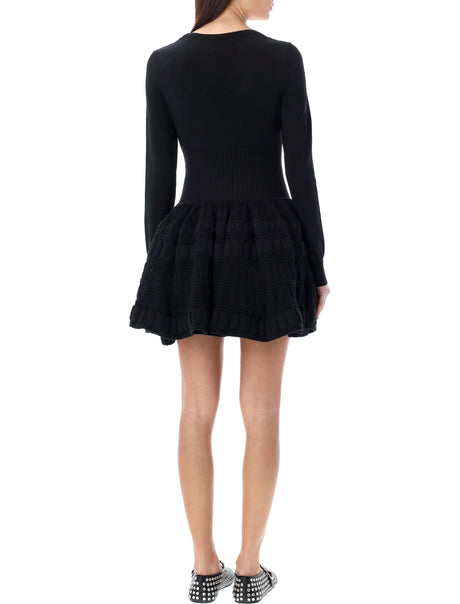 ALAIA Black Crinoline Mini Dress