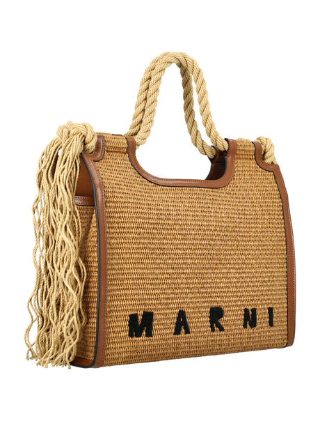 MARNI Stylish Brown Tote Handbag for Women | SS24 Collection