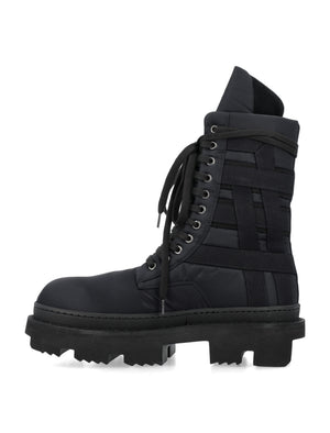 DRKSHDW Men's Black Army Megatooth Ankle Boots for SS24
