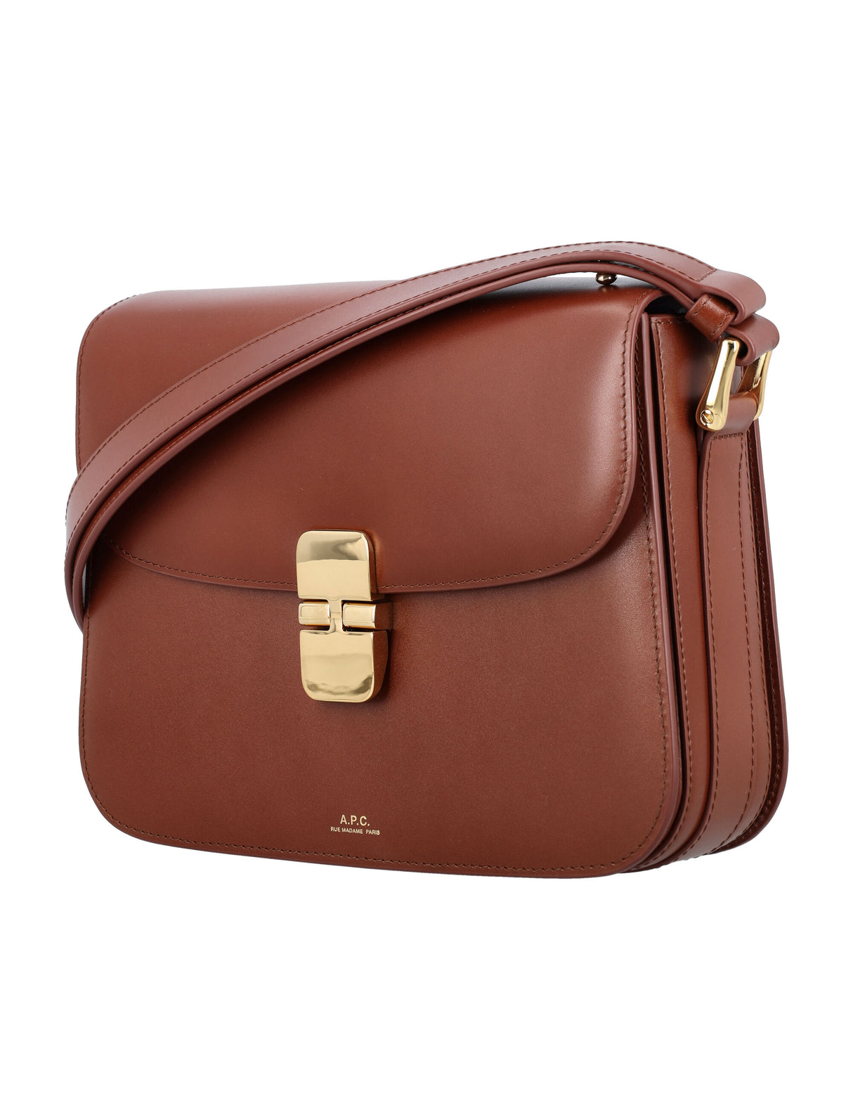 Grace Smooth Leather Women's Handbag - Noisette