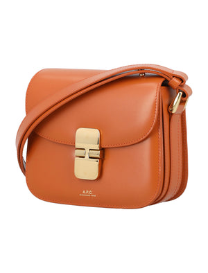 Grace Mini Leather Shoulder and Crossbody Bag - Cinnamon Brown