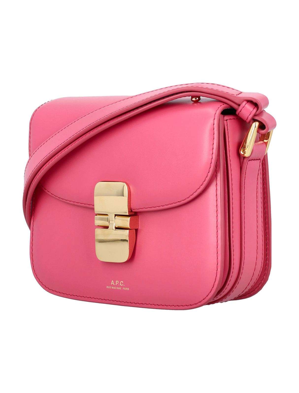Smooth Leather Grace Mini Handbag | Fucsia Rose | APC