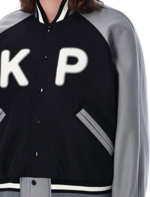 KENZO Men's Wool Varsity Jacket - Black